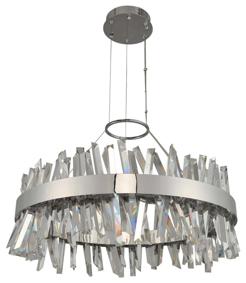 Glacier 32" Round LED Pendant