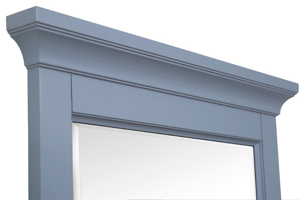 Newport 24" Wall Mirror, Powder Blue