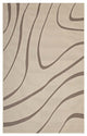 Modway Surge Swirl Abstract 5x8 Indoor and Outdoor Area Rug Light and Dark Beige