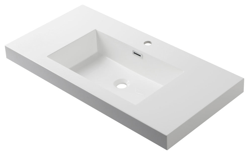 Blossom Jena Vanity Set, Calacatta White, 36", Mirror