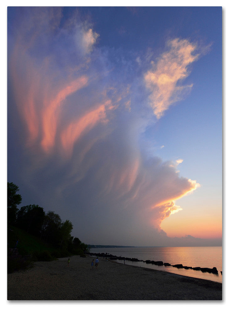 'Developing Sunset Storm' Canvas Art by Kurt Shaffer