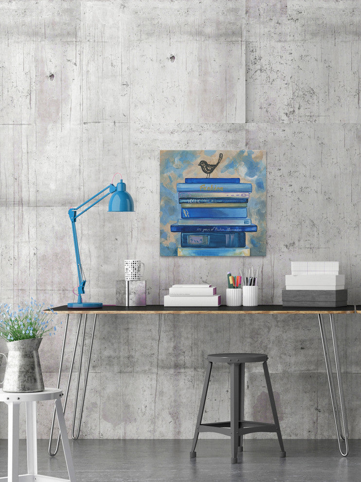 "Whisper Thinking I" Painting Print on Wrapped Canvas, 18"x18"