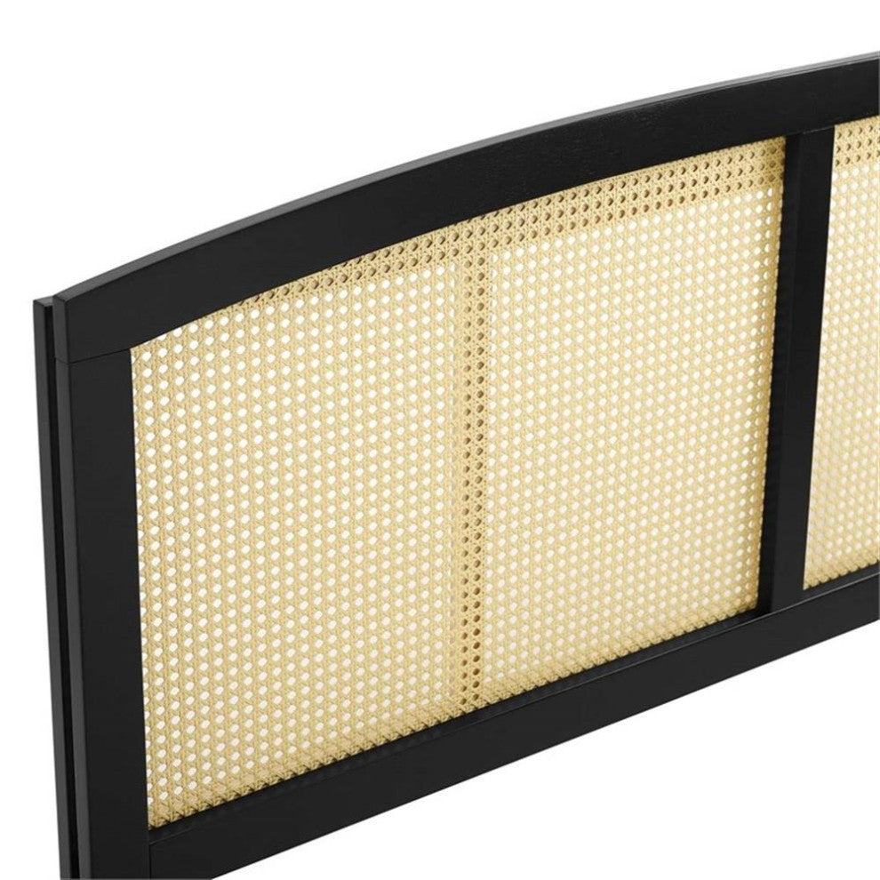 Halcyon Cane King Headboard Black