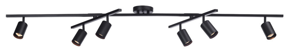 Waylon 6-Light Matte Black Track Lighting