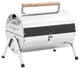 vidaXL Portable Tabletop Charcoal BBQ Grill Stainless Steel Double Grids