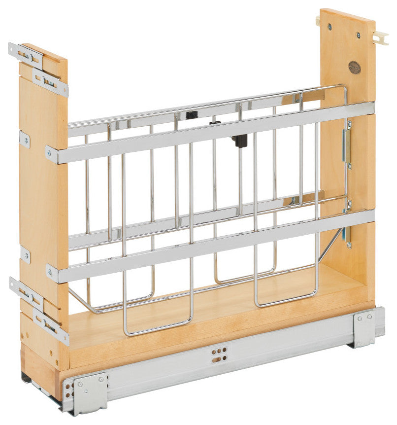 Wood Bakeware Pull Out Organizer With Soft Close, 6"