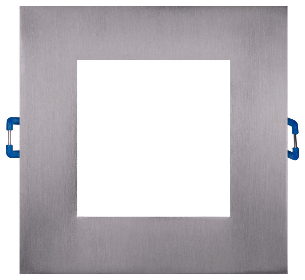 DLE6 Series 6" Square Downlight, Nickel, 3000k