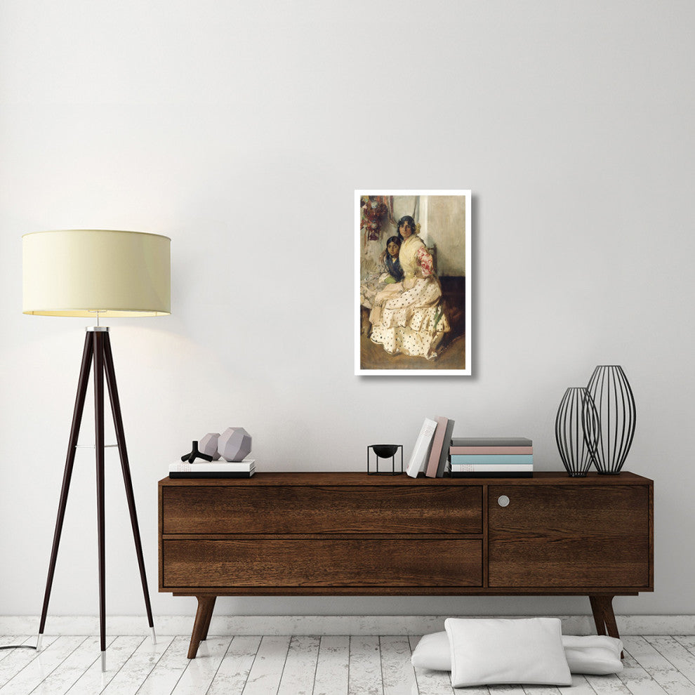 "Pepilla the Gypsy and Her Daughter" Print by Joaquin Sorolla y Bastida, 20"x32"