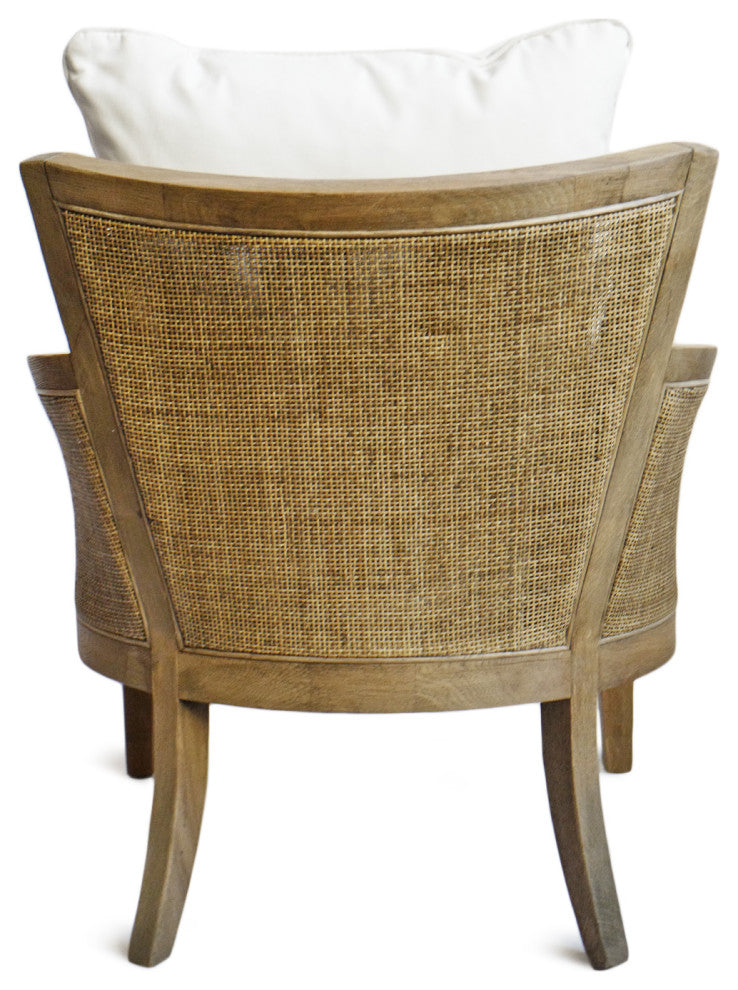 Cane and Oak Arm Chair