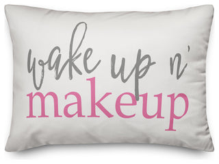 Wake Up N' Makeup 14x20 Lumbar Pillow