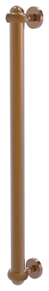 Allied Brass 18" Refrigerator Pull With Twisted Accents, Brushed Bronze