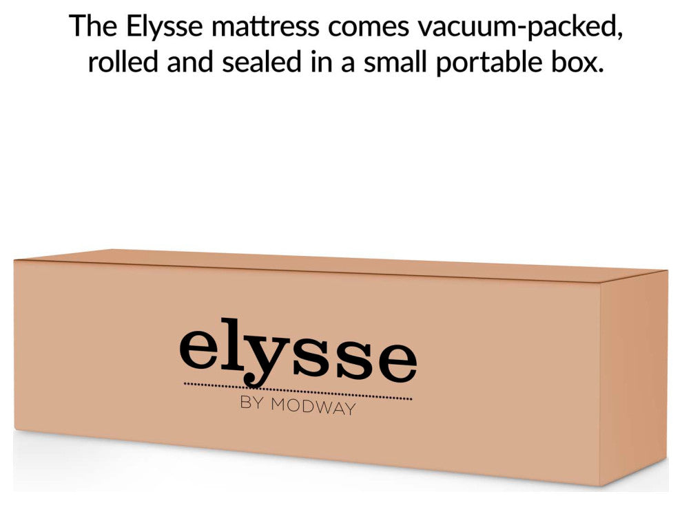 Elysse King CertiPUR-US Certified Foam 12" Gel Infused Hybrid Mattress, White