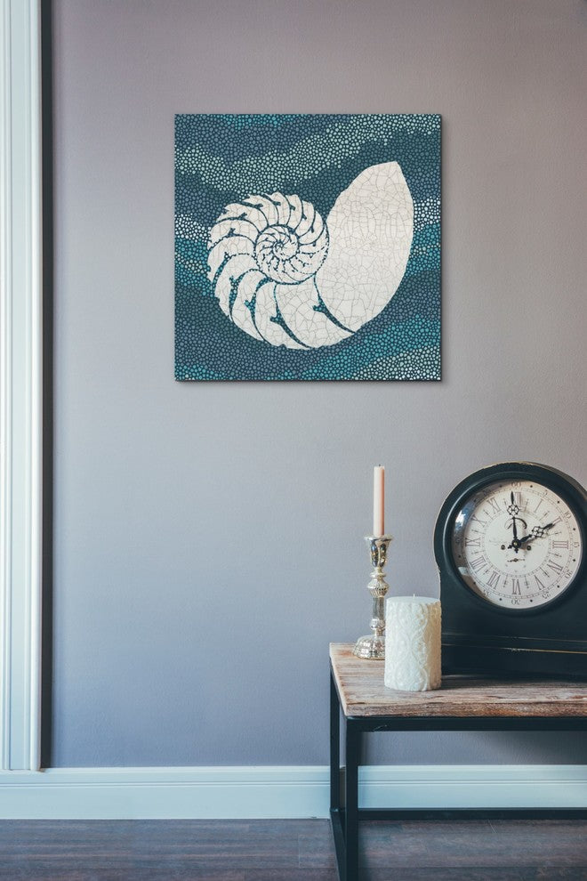 Epic Graffiti "Sea Glass III" Giclee Canvas Wall Art, 18"x18"