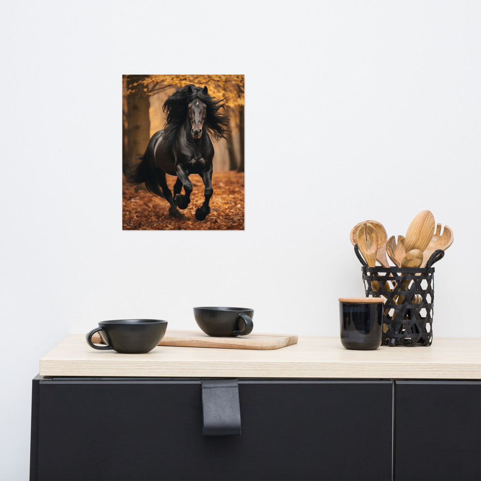 A Brush with Freedom Rustic Photorealism Digital Artwork Loose Art Print, 11" X 14"