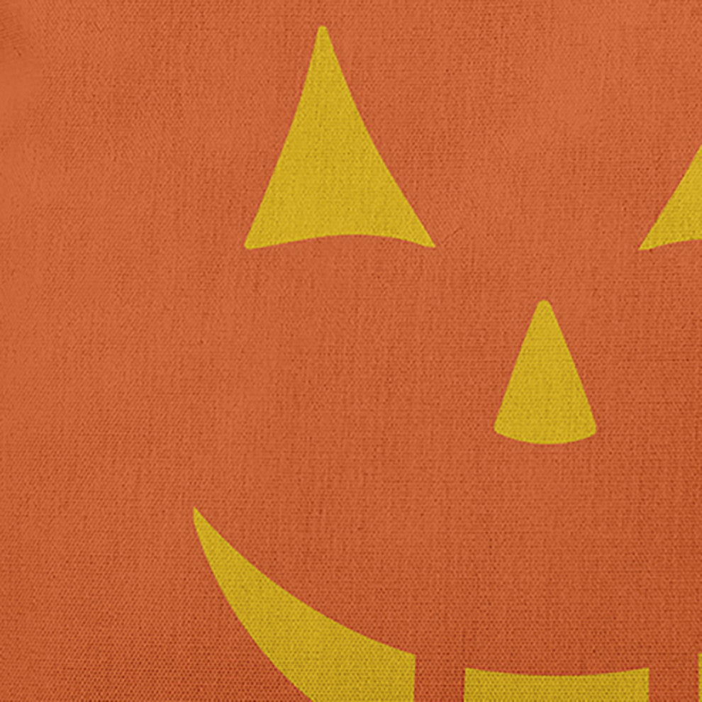 Halloween JackoLantern Accent Pillow, Nutmeg, 26"x26"