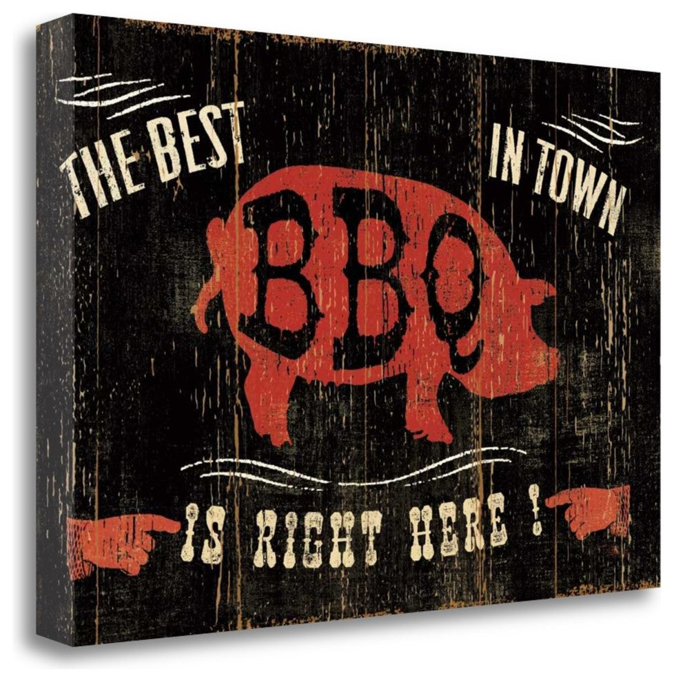 "The Best Bbq In Town" By Pela Studio, Giclee Print on Gallery Wrap Canvas