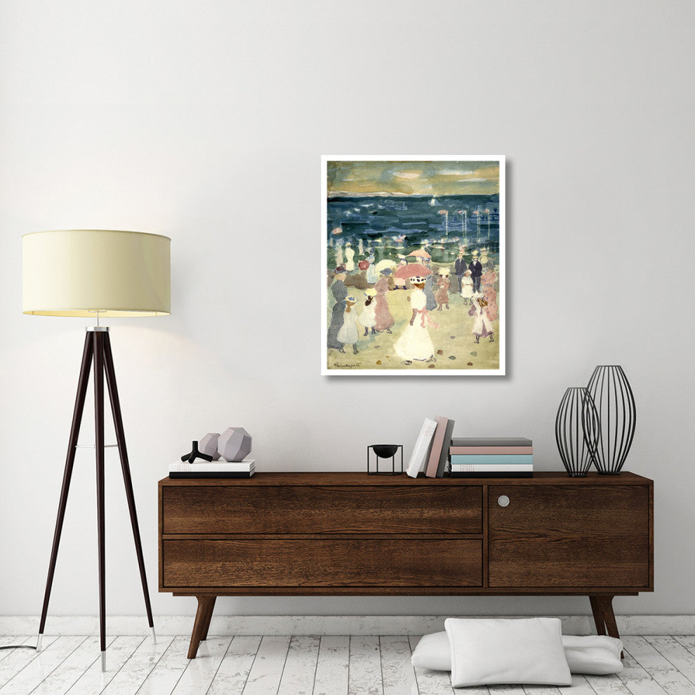 "Sunday on the Beach, ca. 1896-1898" Paper Art, 32"x38"