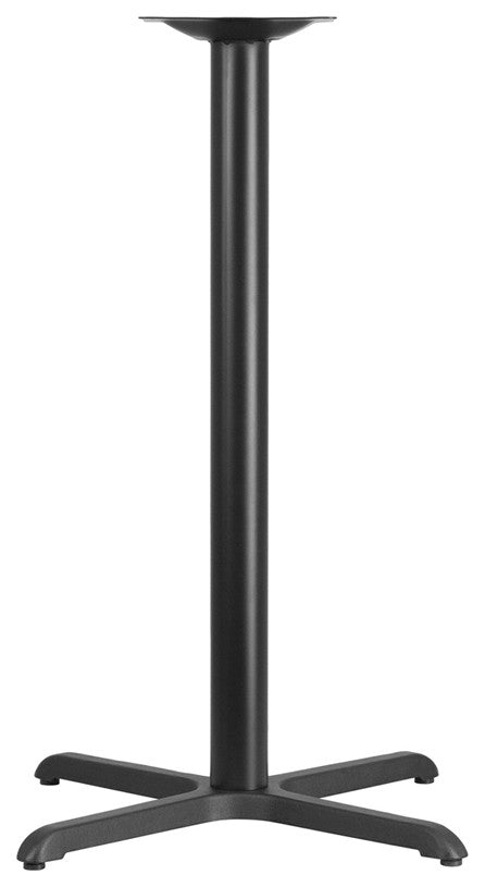 30'' x 30'' Restaurant Table X-Base with 3'' Dia. Bar Height Column