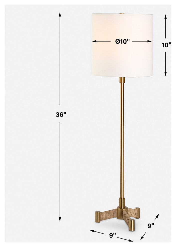 Uttermost Lautoka Brass Buffet Lamp