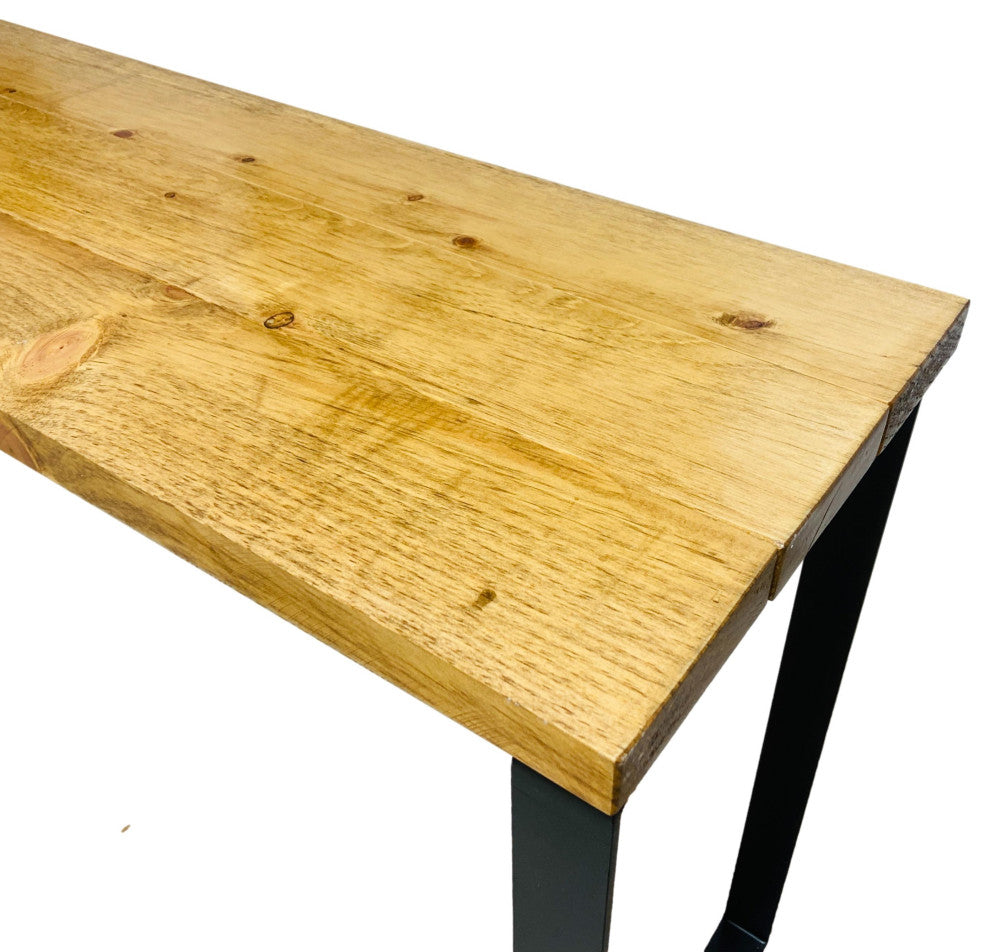 Barn Walls Bedroom Console Table Accent Table, Handcrafted, Golden Brown, 48" Length