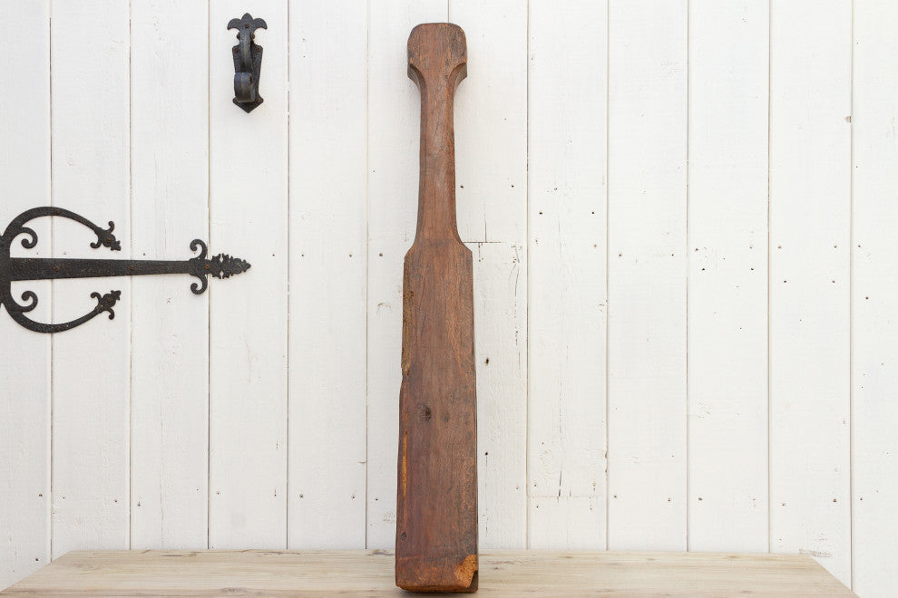Antique Thailand Loom Paddle Post