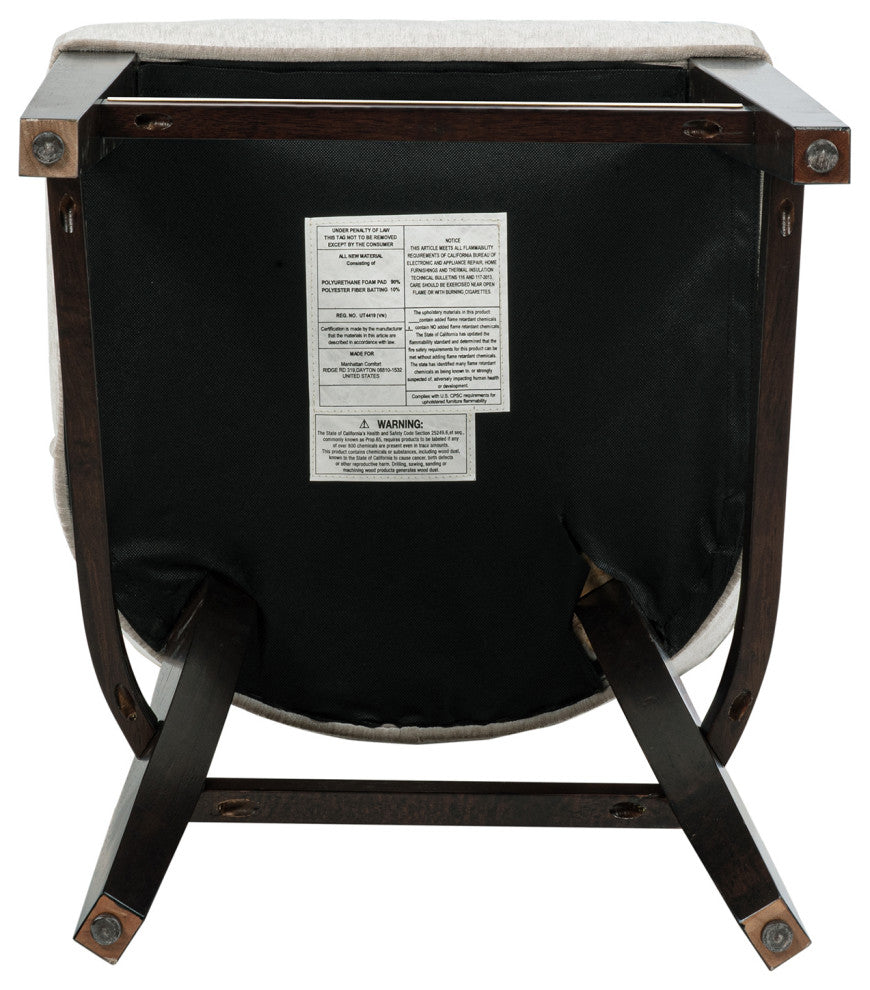Manhattan Comfort Beever Counter Stool, Taupe, Single
