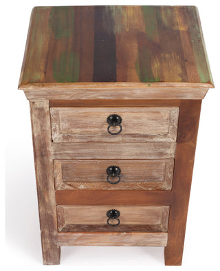 White-background front view of chest with drawers closed.