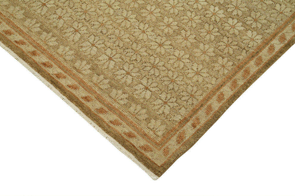 Rug N Carpet - Handwoven Oriental 8' 0" x 9' 11" Wool Oushak Area Rug