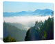 Morning in Blue Ridge Parkway, Landscape Canvas Art Print, 20"x12"