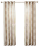 Linen Blend Medallion Printed Curtains, Pair, Taupe, 84"
