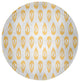 Ikat Tears Chenille Rug, Sunshine Yellow, 5' Round