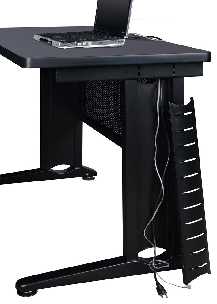 Fusion 72"X24" Single Pedestal Desk, Gray