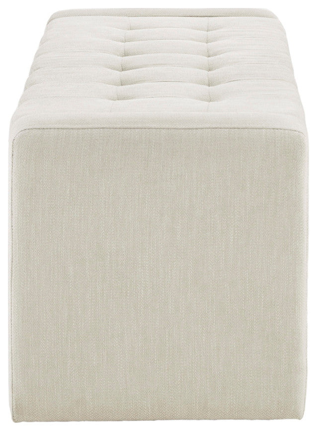 Madison Park Gillian Soft Close Storage Bench, Cream