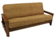 Solid Microsuede 8 to 9" Full Futon Cover, Camel