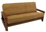Solid Microsuede 8 to 9" Full Futon Cover, Camel