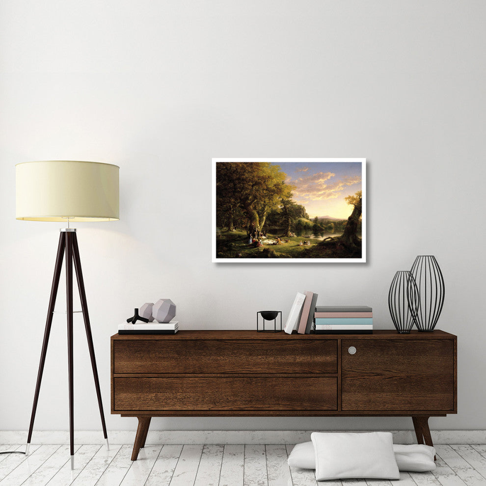 "The Pic-Nic, 1846" Digital Paper Print by Thomas Cole, 38"x26"