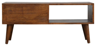Chestnut Prism Sliding Media Unit