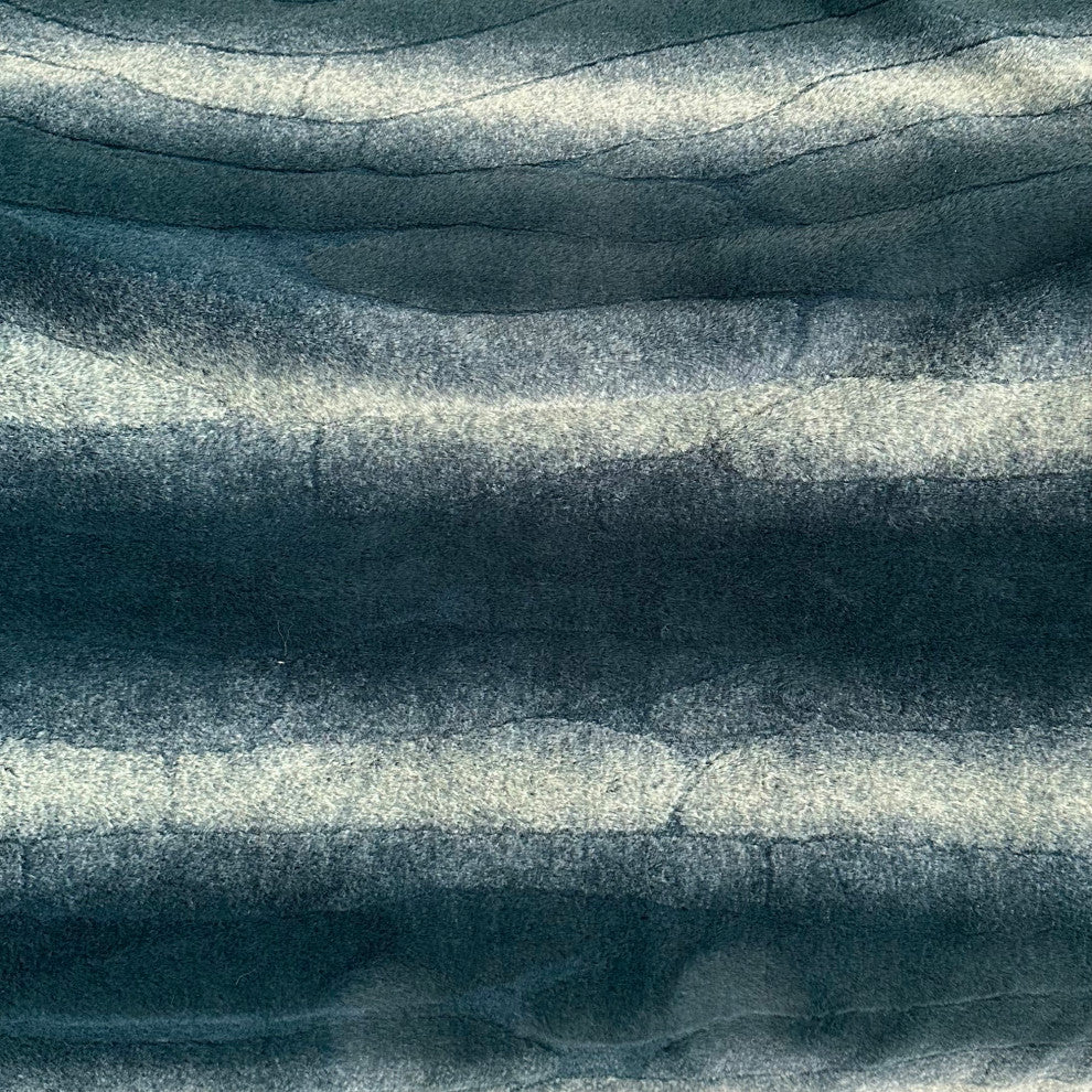 Plutus Green Furever Faux Fur Luxury Throw Pillow, Green, 20" x 30" Queen