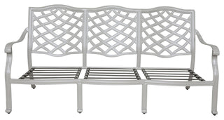 Venice Aluminum 3-Seater Sofa, Ashen Wheat/Basalt