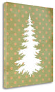 "White Christmas Tree Bg" By Tara Moss, Giclee Print on Gallery Wrap Canvas