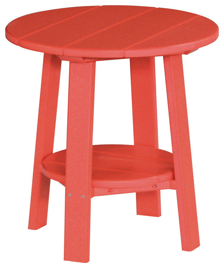 Poly Deluxe End Table, Red