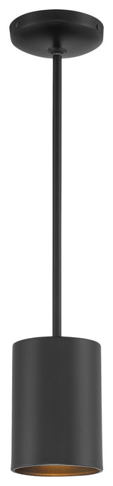 Pilson Small Pendant, Matte Black, Rigid Stem
