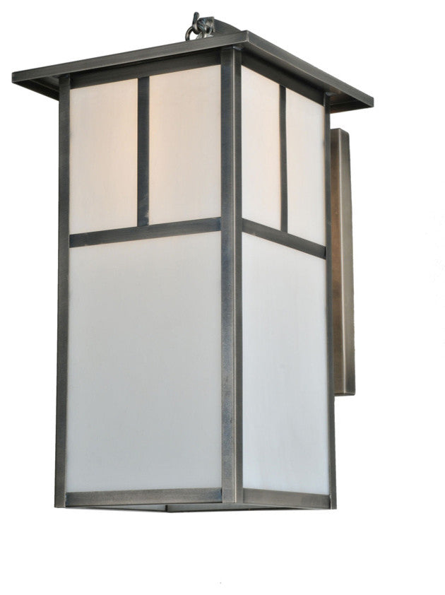 10W Hyde Park T Mission Curved Arm Wall Sconce