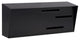 Locking Mid Century Modern Mailbox, Monochromatic, Black