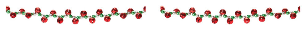 Sleigh Bell String Garland, Set of 2