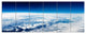 Stunning View from Airplane, Landscape Canvas Art Print, 70"x28", 6 Panels
