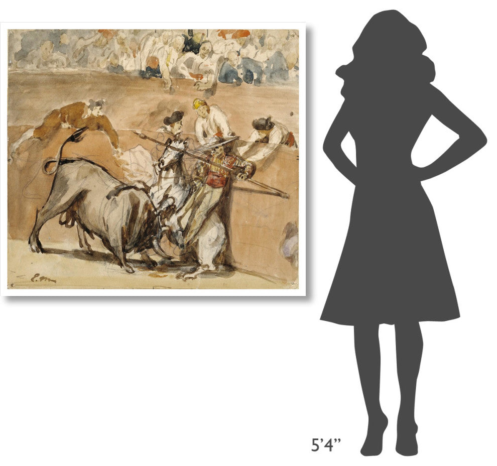 "Bullfight" Digital Paper Print by Edouard Manet, 46"x41"
