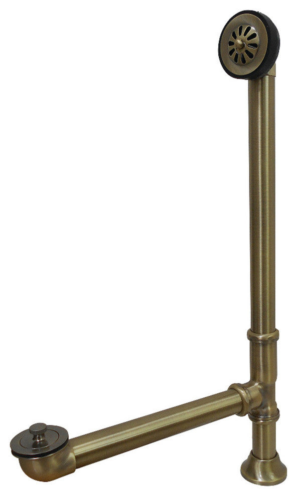 Kingston Brass Clawfoot Tub Drain, Antique Brass