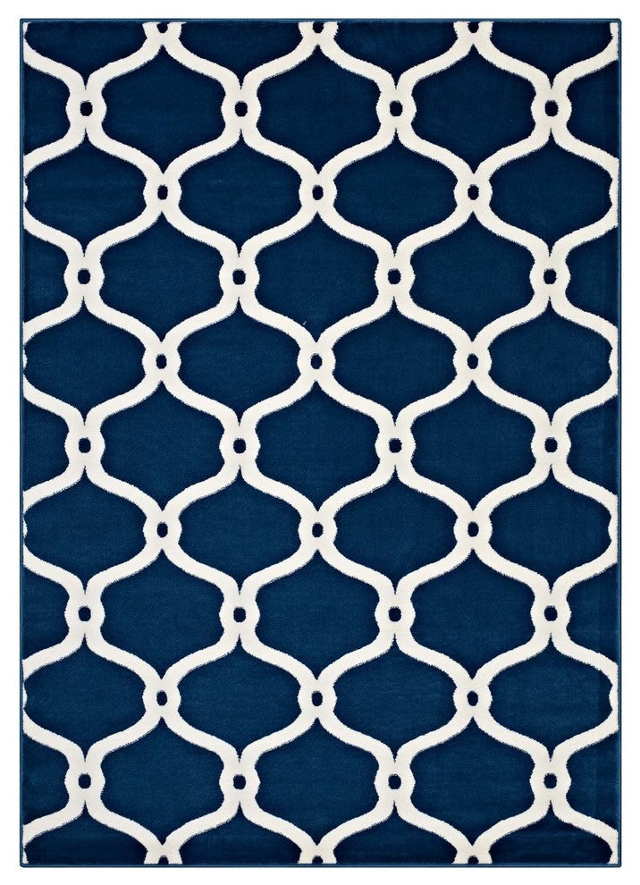 Beltara Chain Link Transitional Trellis 8x10 Area Rug
