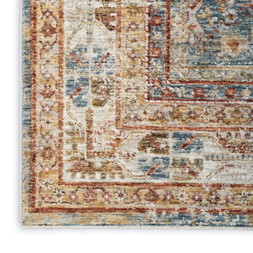 Nourison Home 5'3"x7'8" Petra Blue Area Rug